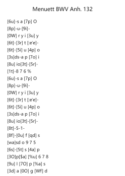 Menuett in G Major, BWV Anh. 132