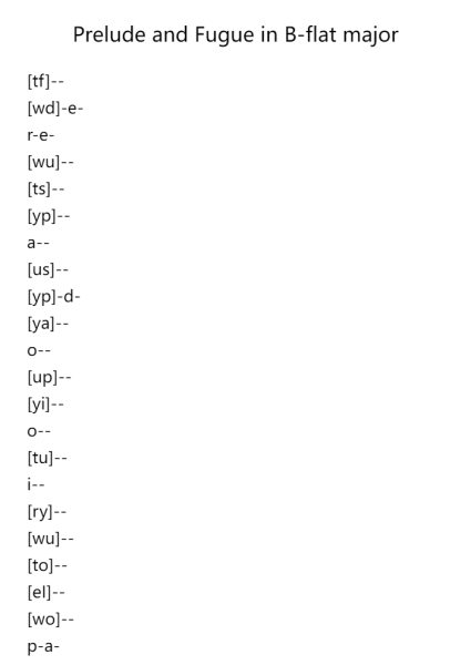 Prelude and Fugue in B-flat Major