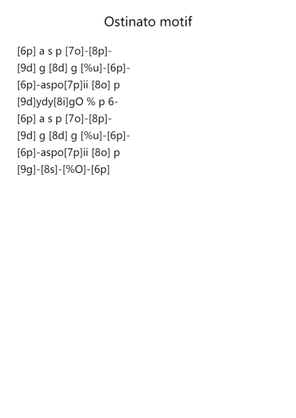 Ostinato motif