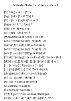 Melody Note for Piano 2-27-21, v2