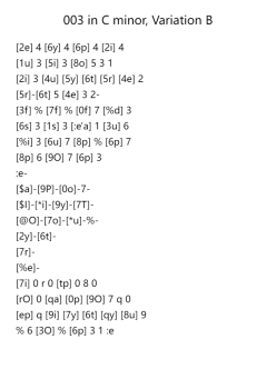 003 in C minor, Variation B