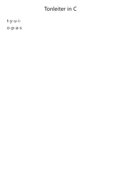 Tonleiter in C
