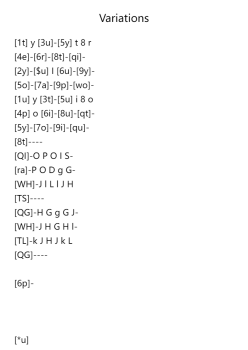 variations