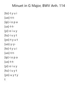 Minuet in G Major, BWV Anh. 114