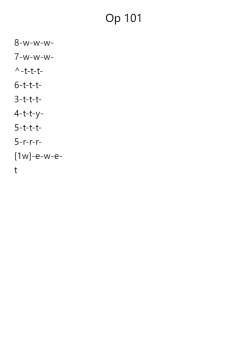 Op. 101 No. 3 "seconda"