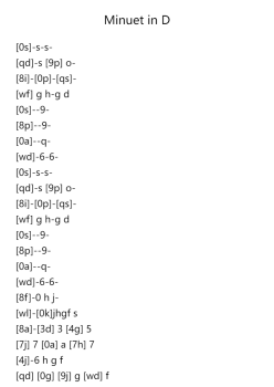 Minuet in D