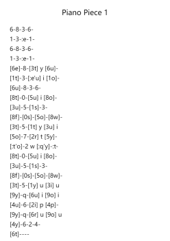 Piano Piece 1