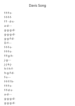 Davis Song