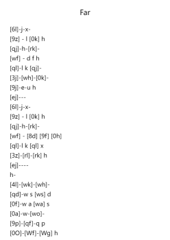 Far (in C)
