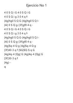 Ejercicio No 1