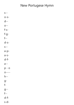 New Portugese Hymn. WHG.062