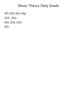 Music theory Daily grade