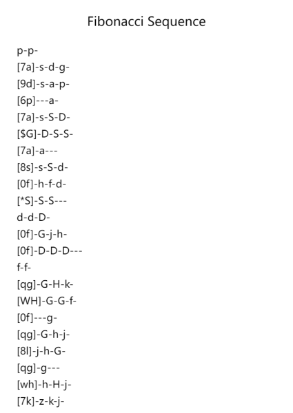 Fibonacci Sequence