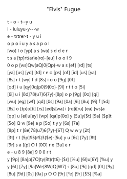 "Elvis" Fugue