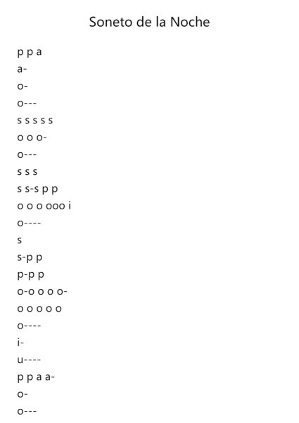 Soneto de la Noche