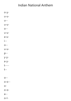 Indian National Anthem