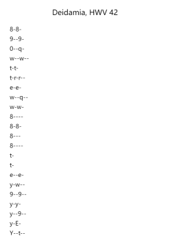 Deidamia, HWV 42
