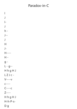 Paradox-in-C