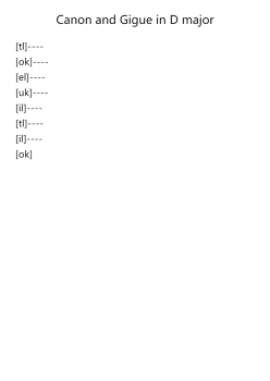 Canon and Gigue in D Major, P.37