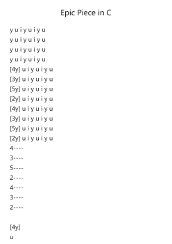 Epic Piece in C