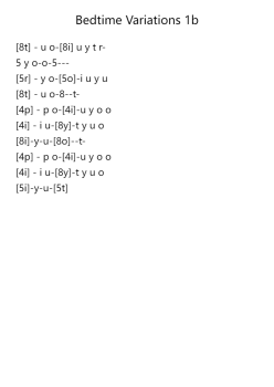Bedtime Variations 1b