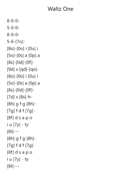 Waltz One for Solo Piano