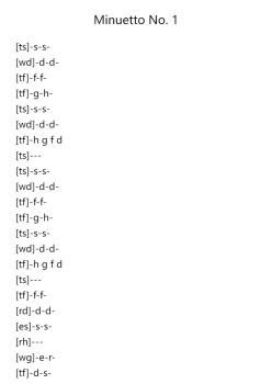 Minuetto from 24 Short and Easy Pieces, No. 1