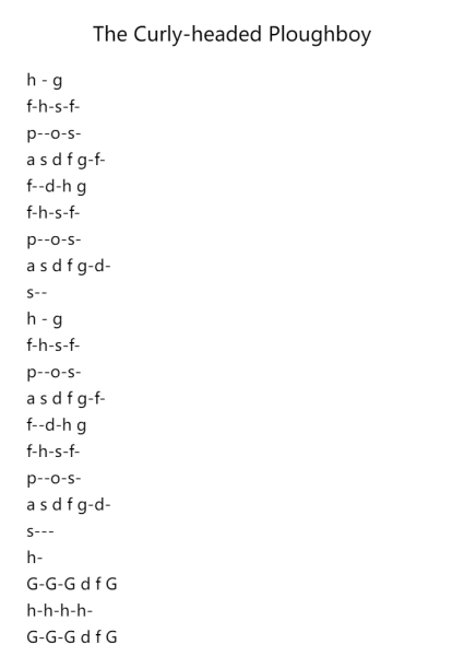 The Curly-headed Ploughboy