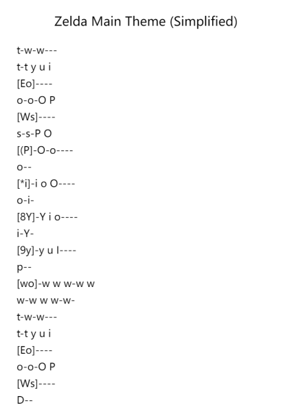 Zelda Main Theme (Simplified)