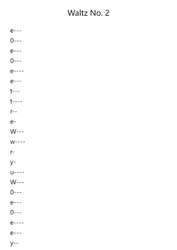 Waltz No. 2