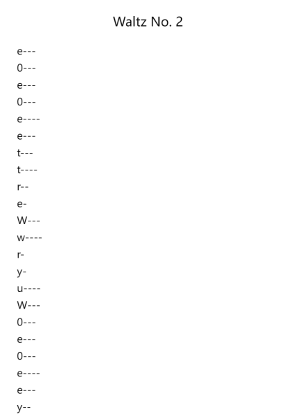 Waltz No. 2