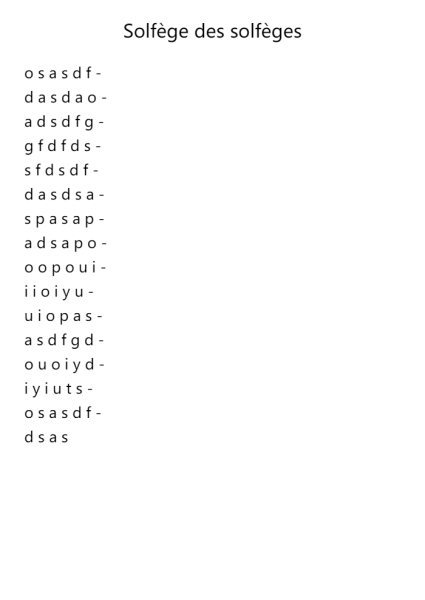 Solfège des solfèges, Solfege 1a, HL 39