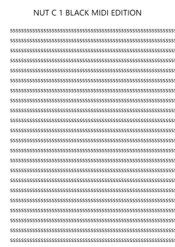 NUT C 1 BLACK MIDI EDITION