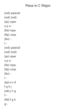 Piesa in C Major