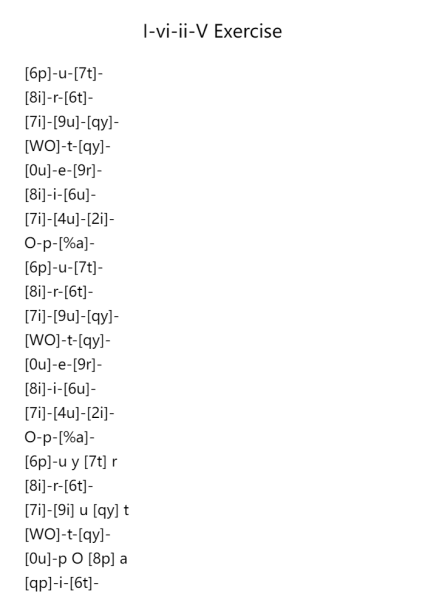I-vi-ii-V Exercise in C Minor
