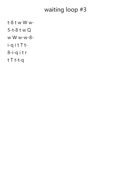 waiting loop #3