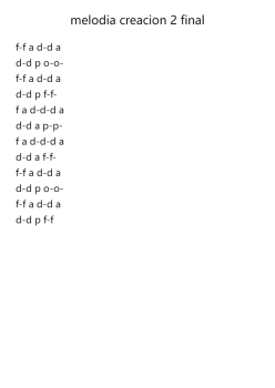 melodia creacion 2 final