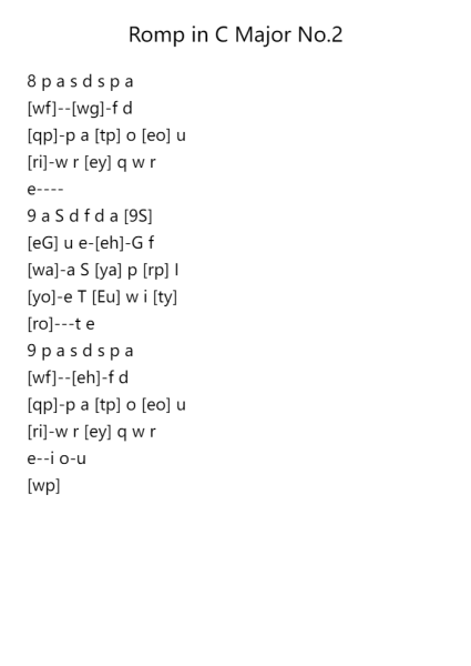 Romp in C Major No.2