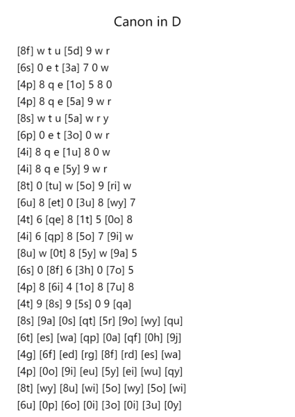 Canon in D Major