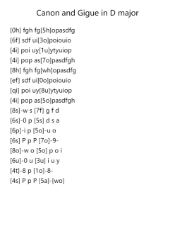Canon and Gigue in D Major, P.37