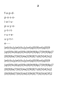 a