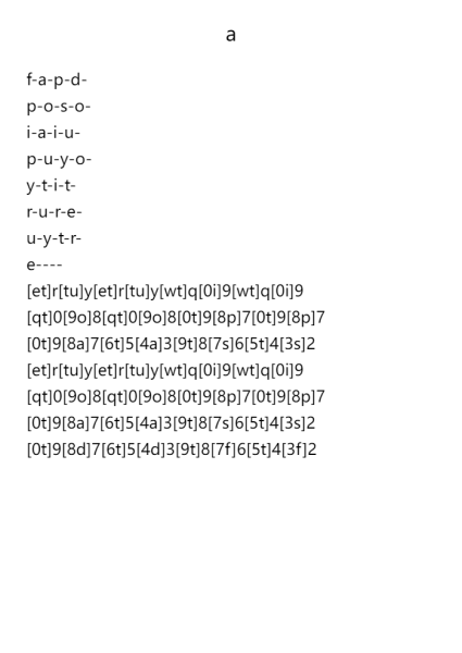 a