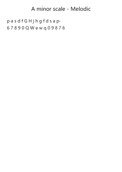 A Minor Melodic Scale