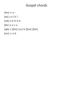 Gospel chords