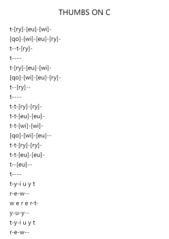 Exercise "Thumbs on C"
