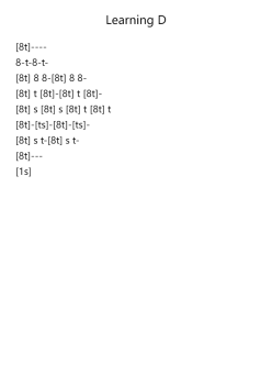 Learning D