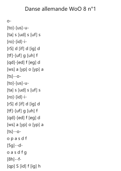 Danse allemande WoO 8 No. 1