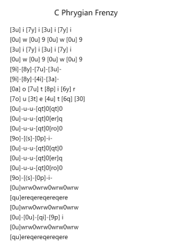 C Phrygian Frenzy