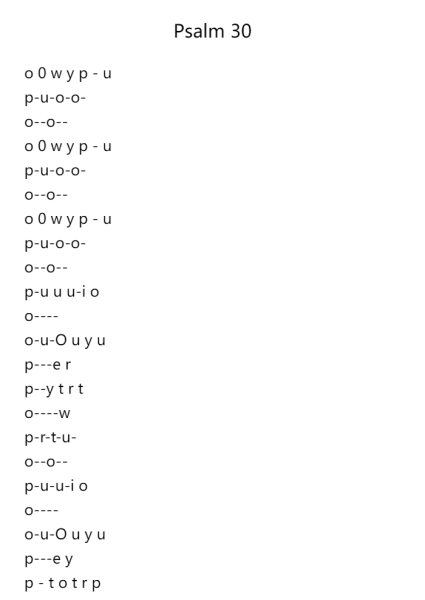 Psalm 30