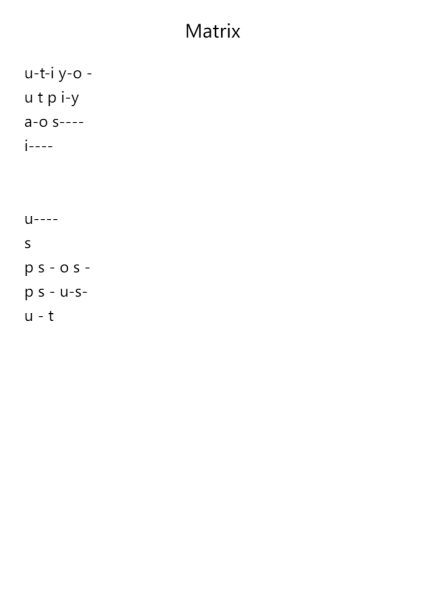 Matrix
